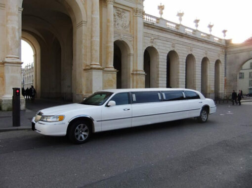 Location limousine Nancy Lincoln Blanche
