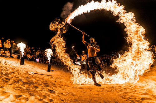 Spectacle jongleur de flammes Bas-Rhin